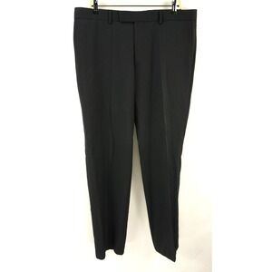 Hugo Boss Pasini 2 Movie 2 Men's 38 x 34 Dark Blue Twill Stripe Flat Suit Pant